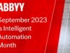 ABBYY Dubs September Intelligent Automation Month